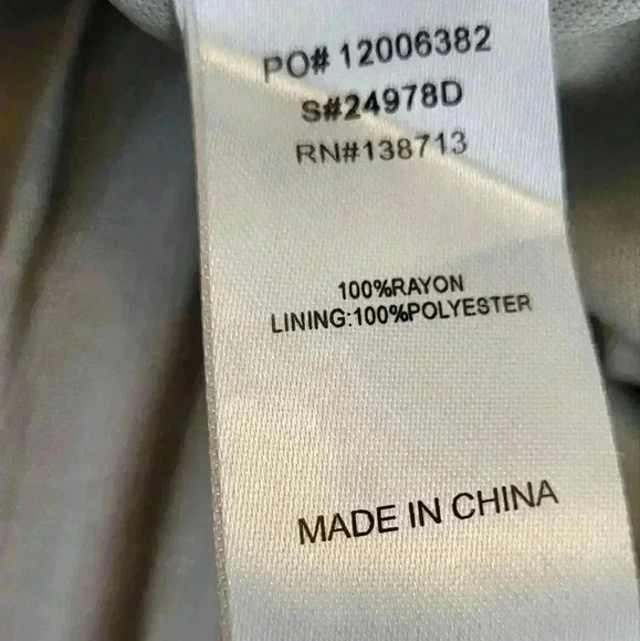 Doe and Rae NWT New Light Gray Tiered Midi Dress Womens Size Small - Picture 11 of 13